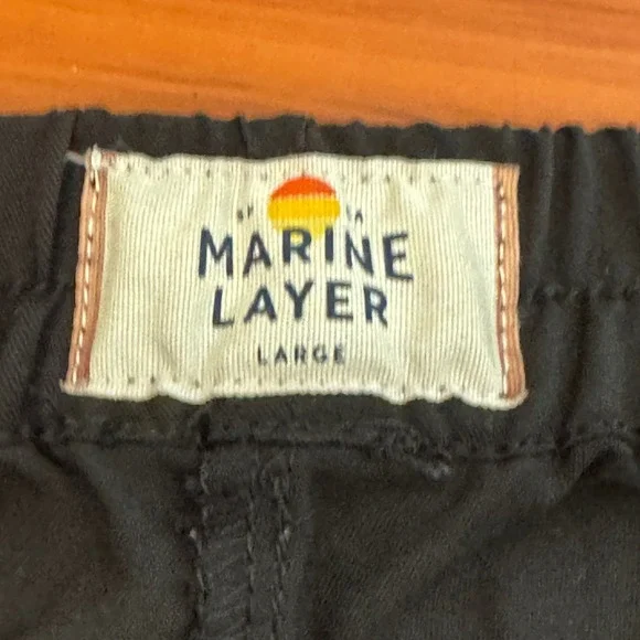 Marine Layer Black Lightweight Elastic Waist Lounge Pants Size Large Athleisure‎ - Picture 8 of 14